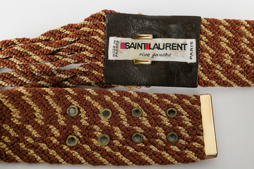 Yves Saint Laurent passementerie belt