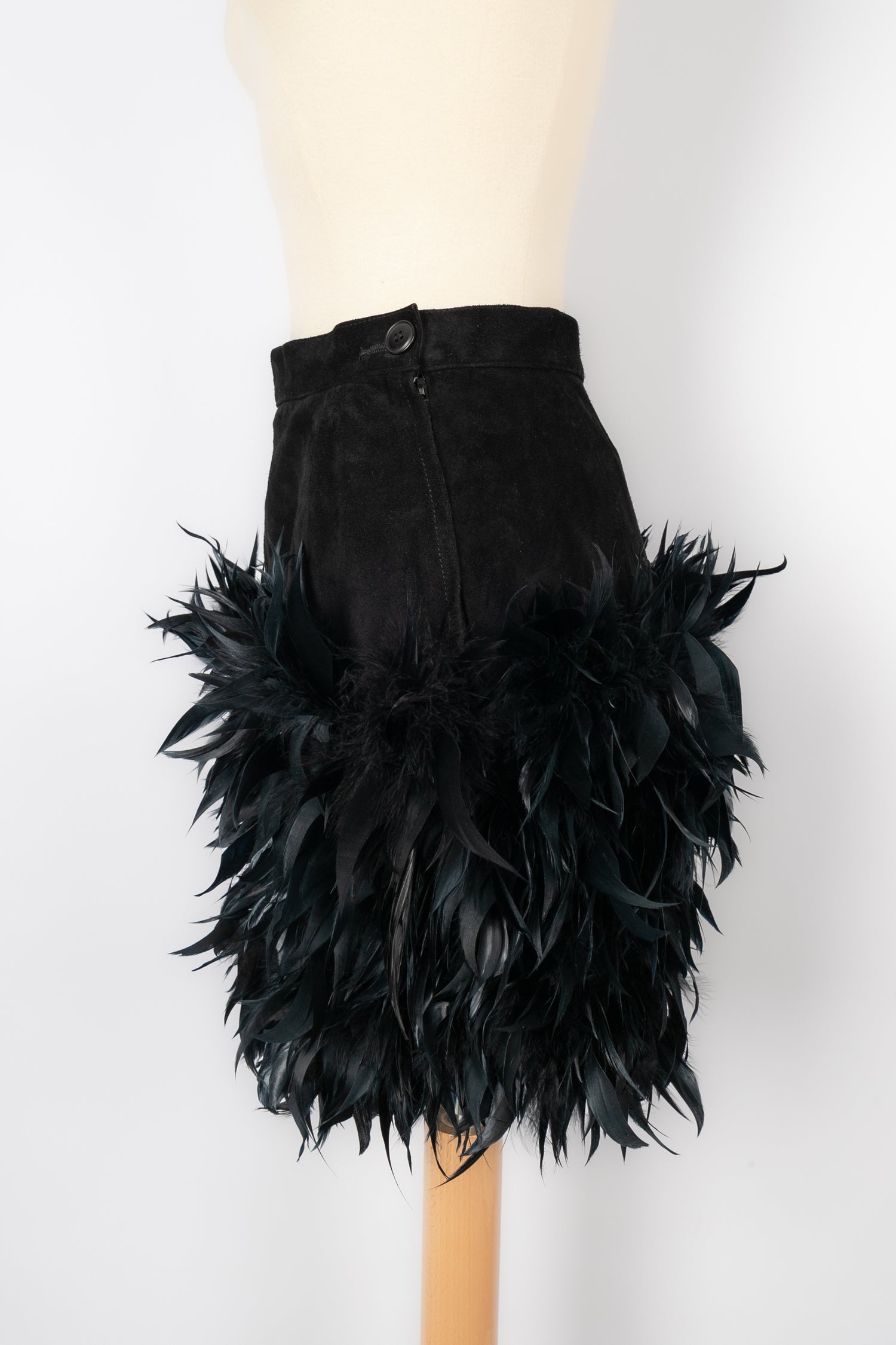 Jupe à plumes Yves Saint Laurent