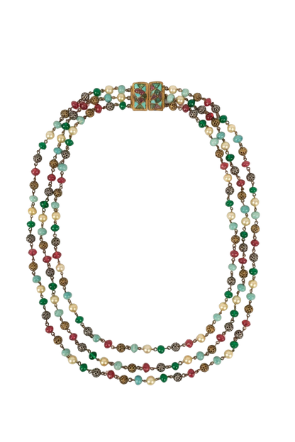 Collier ancien en pâte de verre