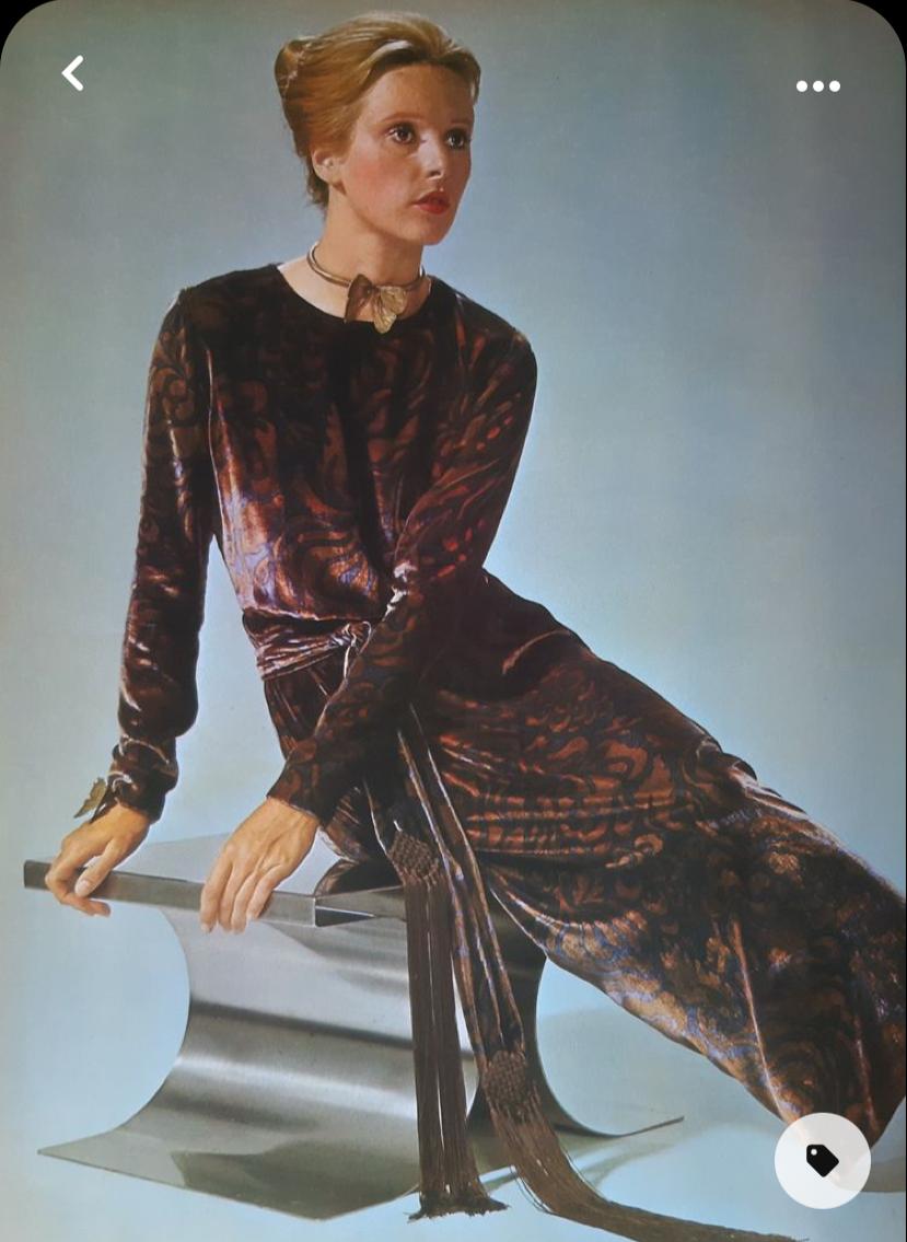 Robe Yves Saint Laurent Haute Couture 1970
