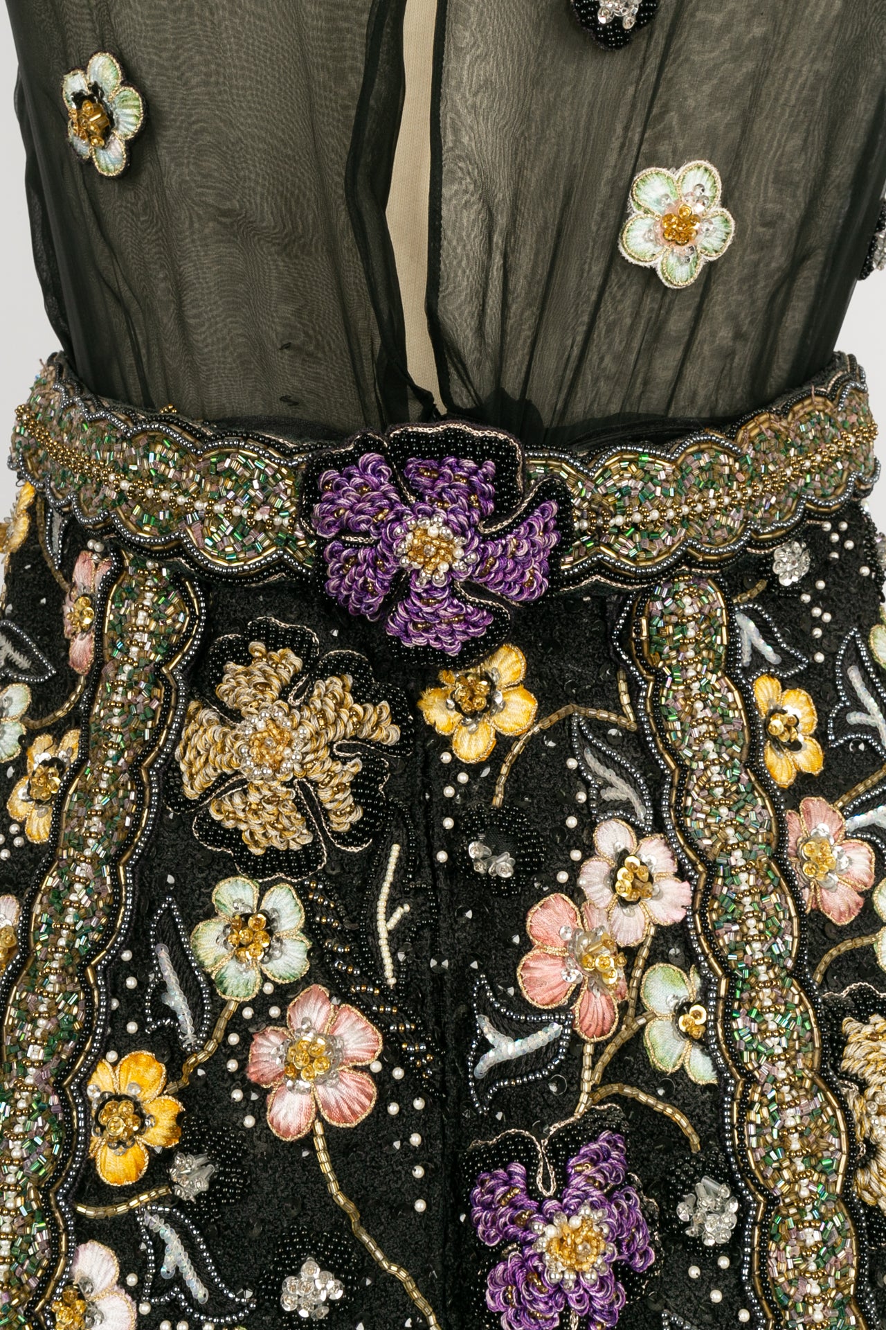 Robe brodée Torrente Haute Couture 1991
