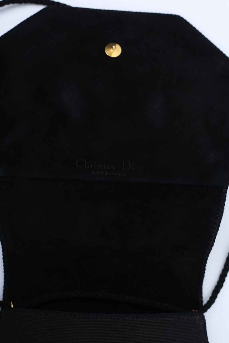 Sac noir et jaune Christian Dior