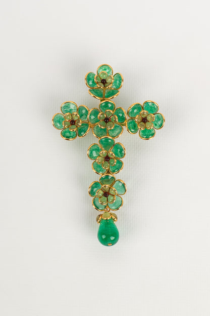 Broche croix Augustine