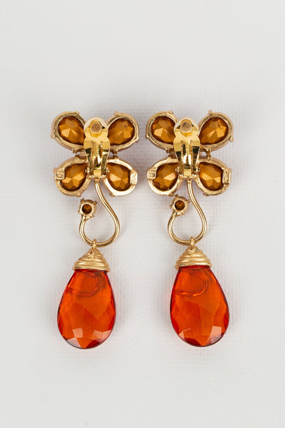 Boucles d'oreilles fleur Yves Saint Laurent