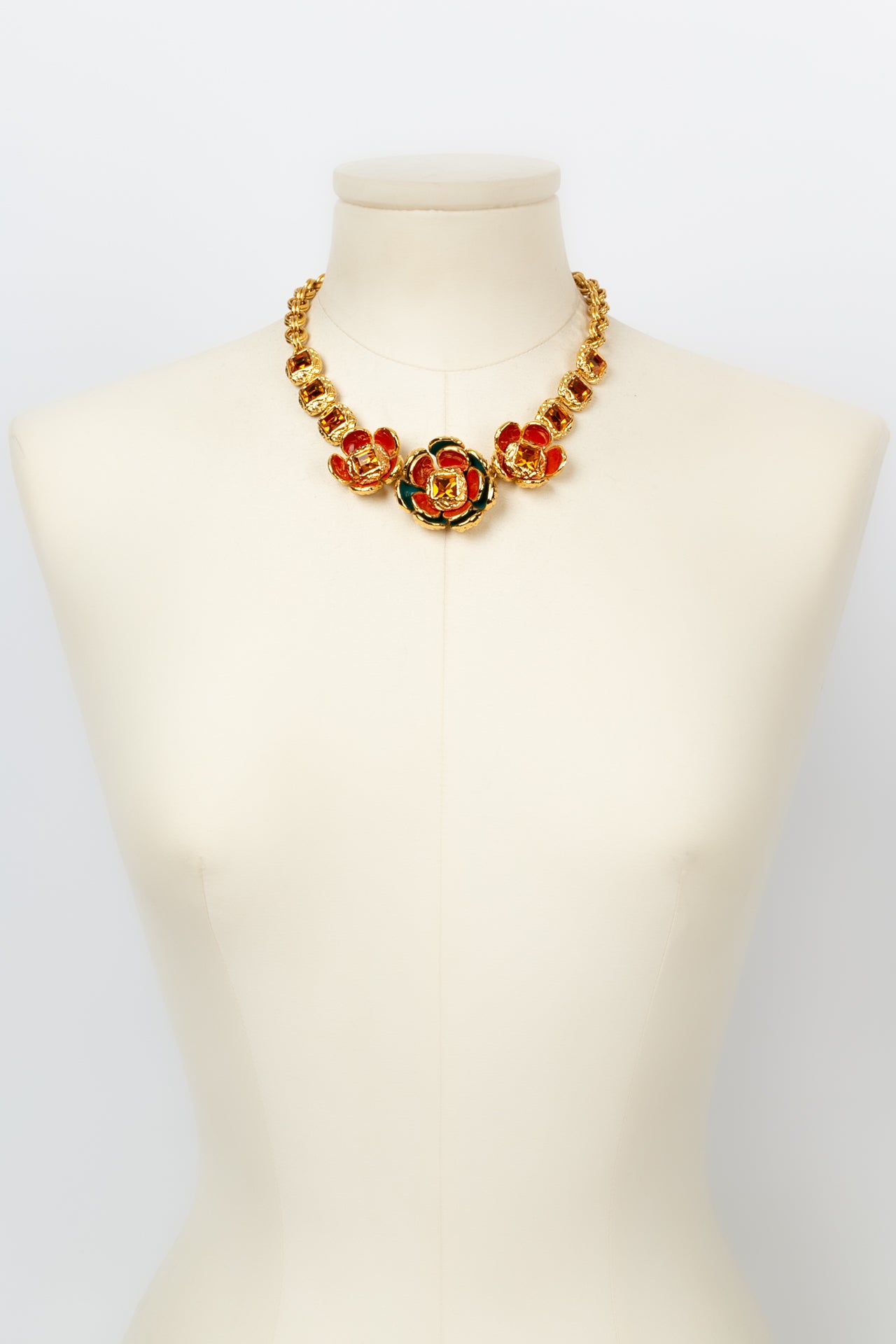 Collier fleurs Yves Saint Laurent