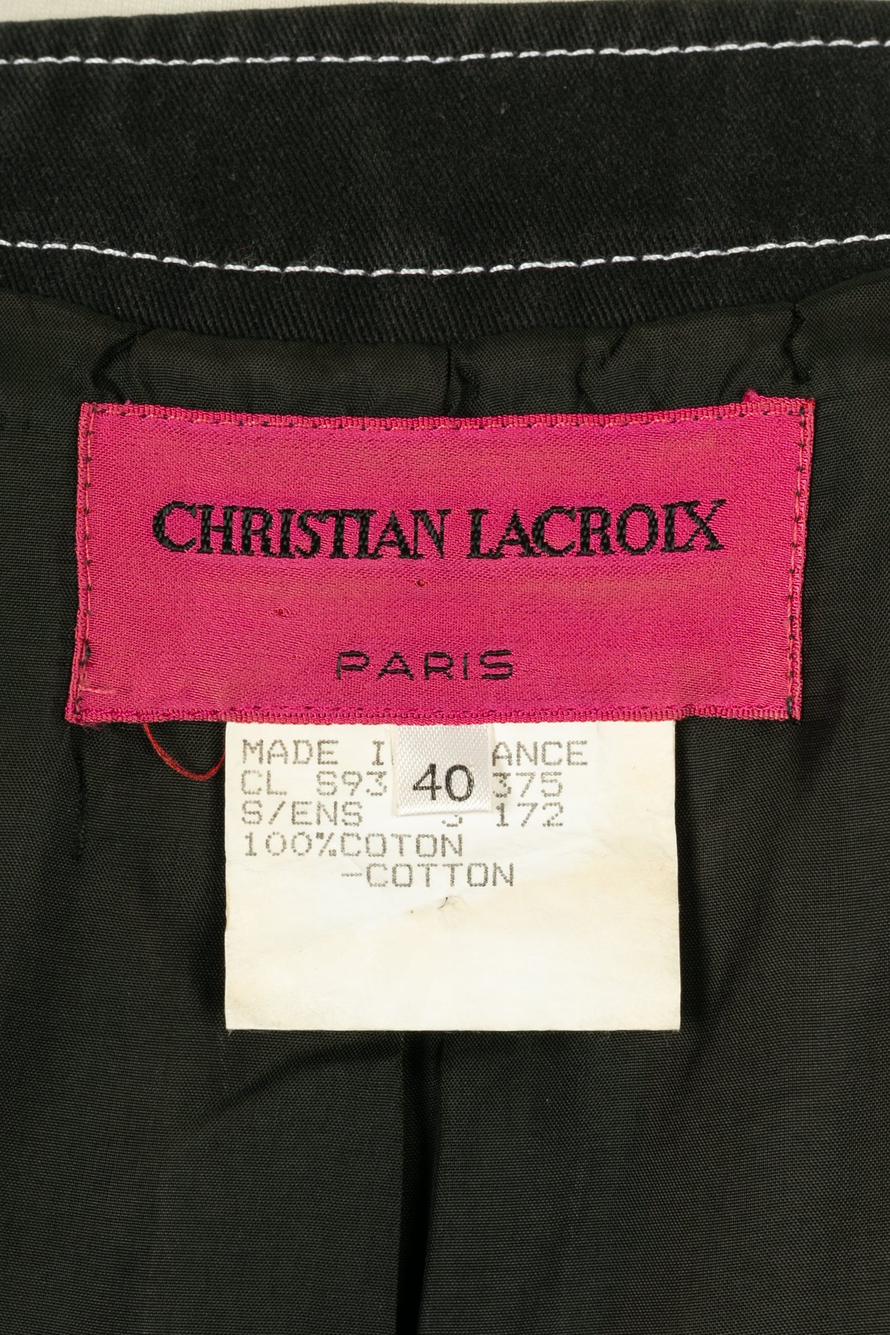 Haut brodé Christian Lacroix 1993