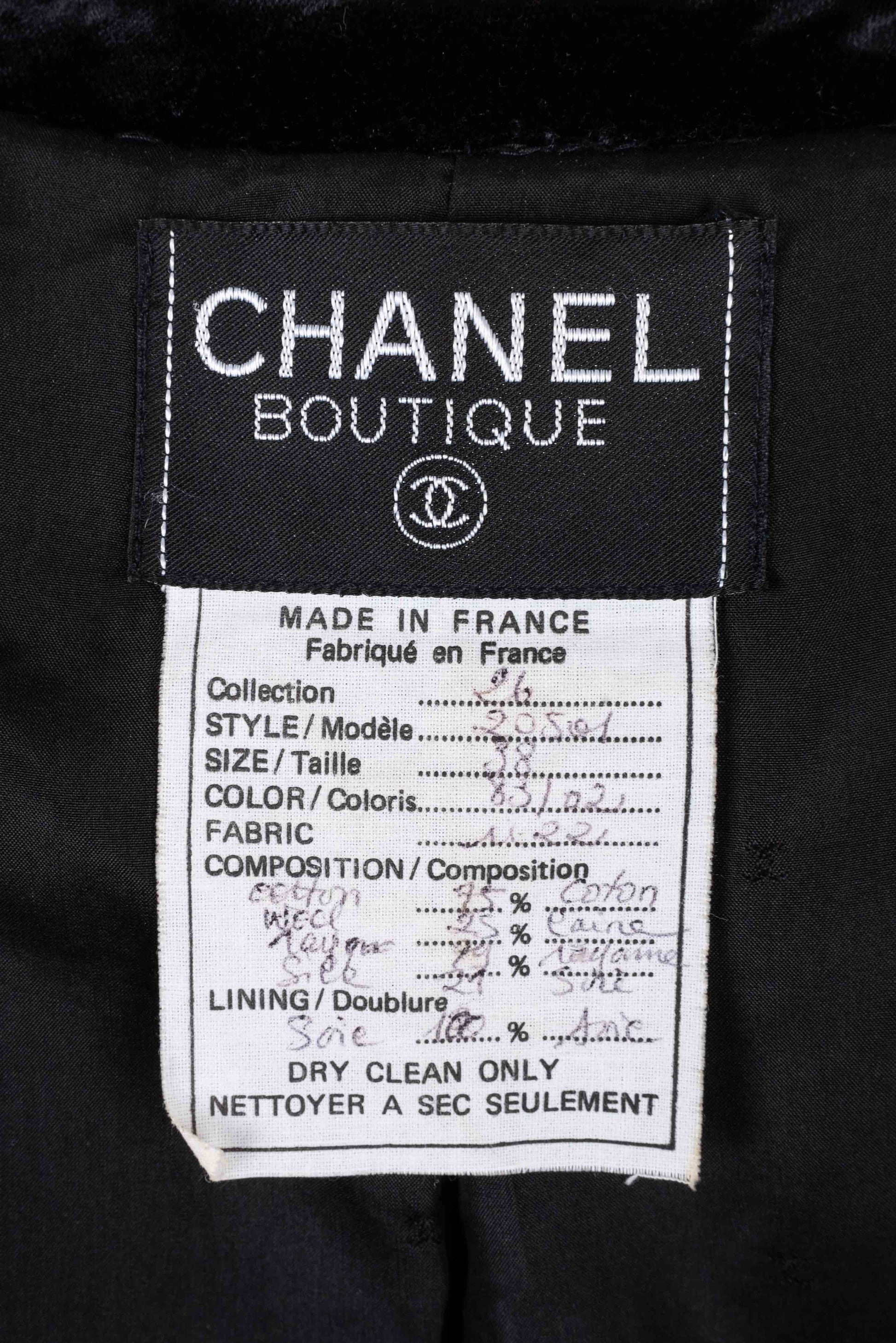 Ensemble de tailleur Chanel 1990's