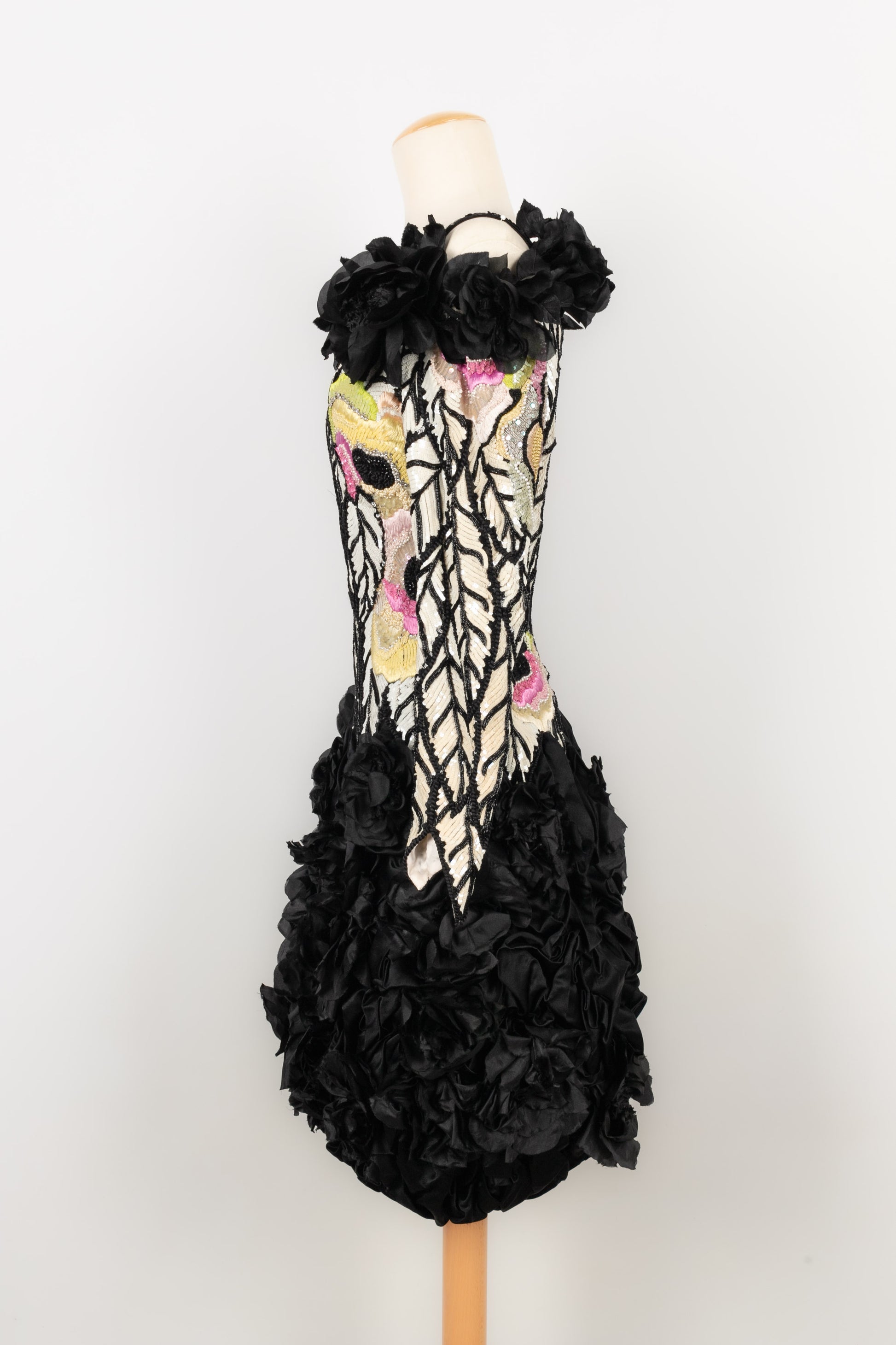 Robe à paillettes Louis Feraud Haute Couture 