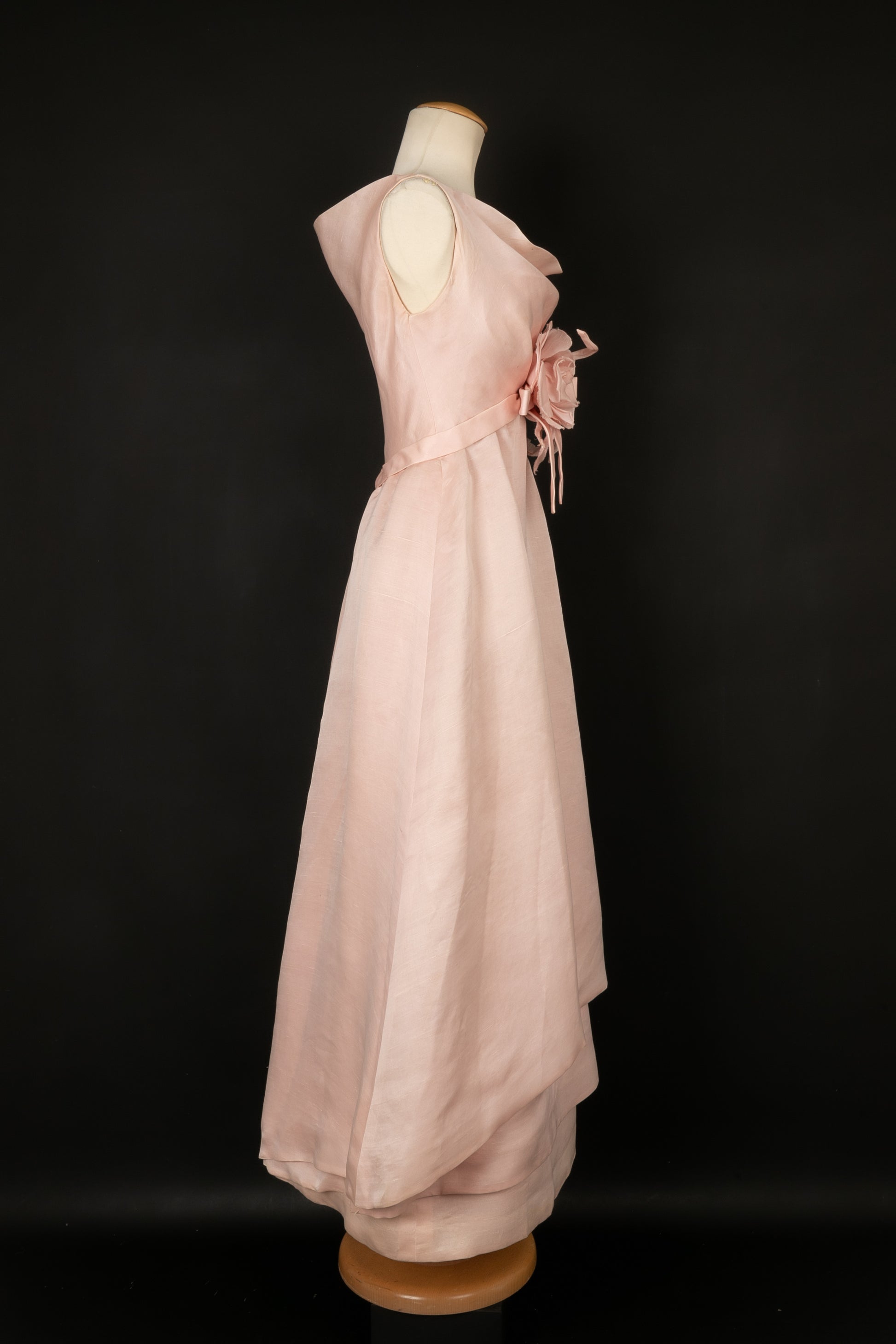Robe rose Jeanne Lanvin Haute Couture circa 1965