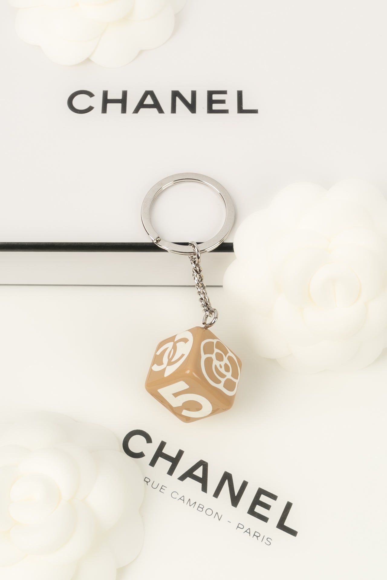 Timeless/classique leather key ring Chanel Yellow in Leather - 22533438