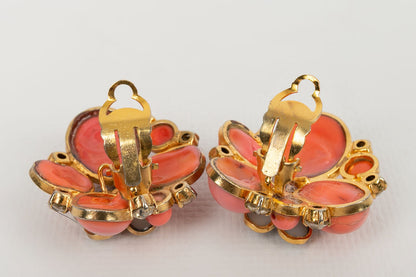 Boucles d'oreilles Gripoix ancien