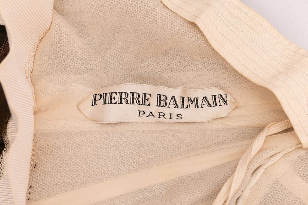 Robe en soie Balmain Haute Couture