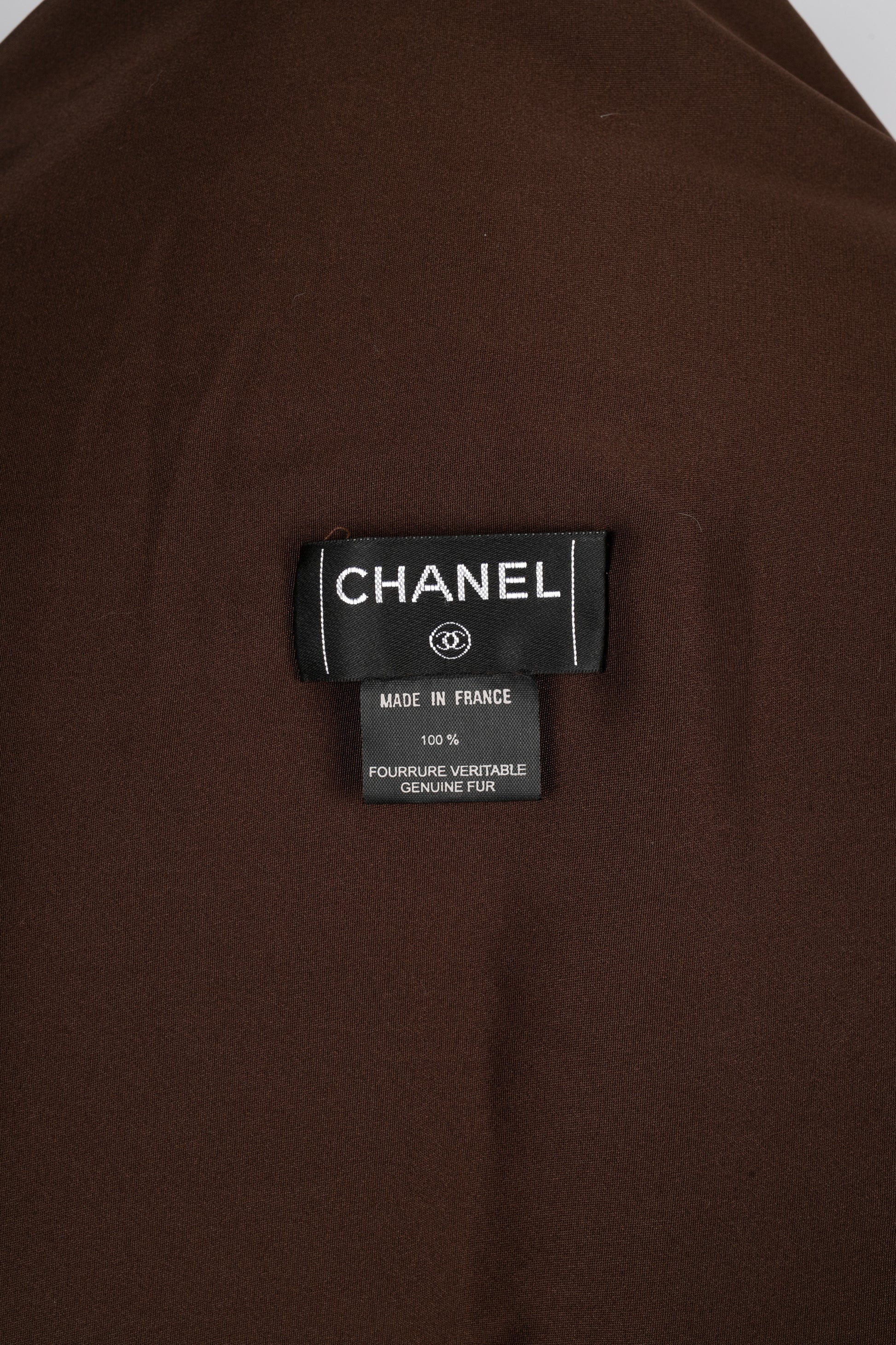 Grande étole en fourrure Chanel