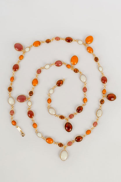 Collier en pâte de verre Augustine