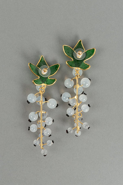 Boucles d'oreilles en pâte de verre Augustine