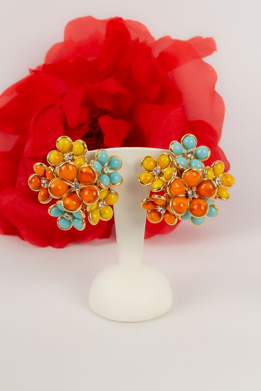 Boucles d'oreilles fleurs Augustine