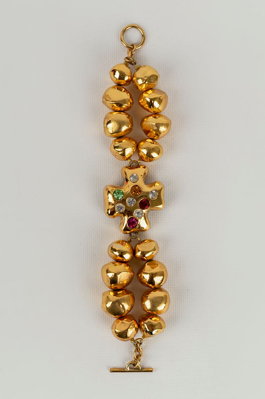 Bracelet de perles dorées Christian Lacroix 