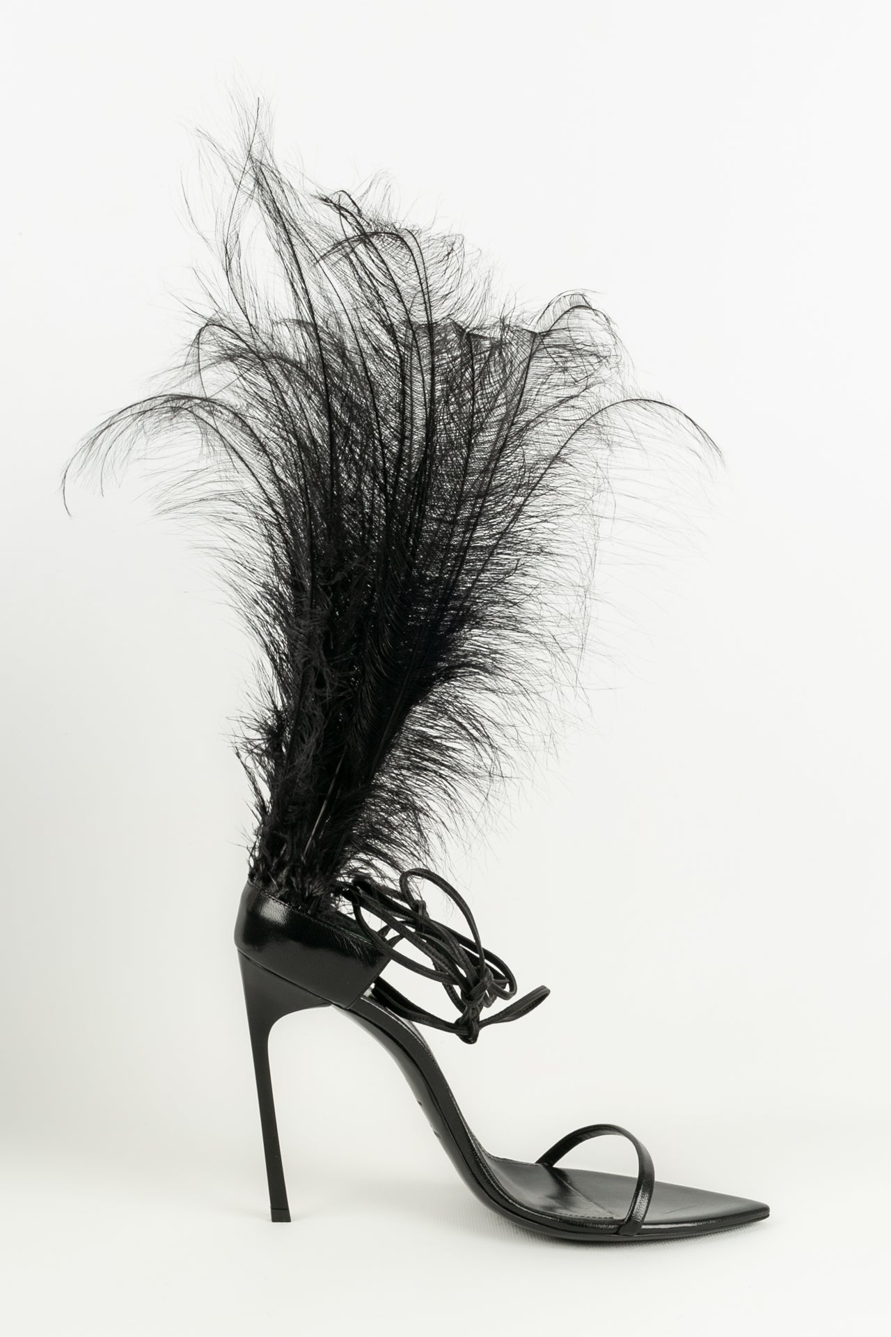 Saint laurent feather heels sale