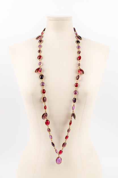 Collier en pâte de verre