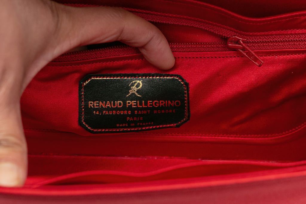 Sac rouge perlé Renaud Pellegrino