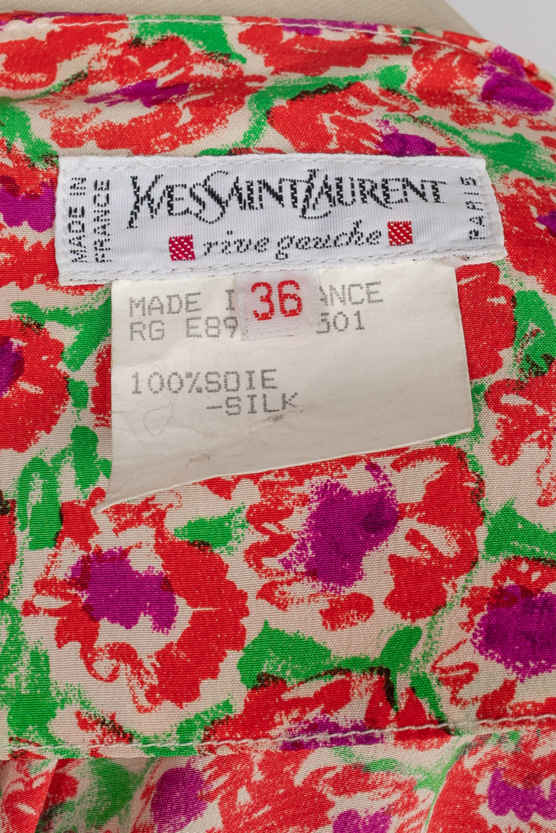 Robe en soie Yves Saint Laurent 1989