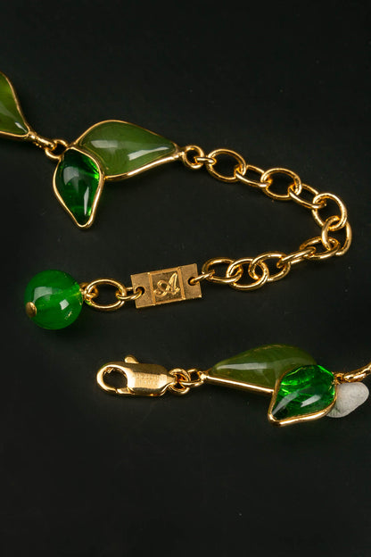 Collier en pâte de verre Augustine 