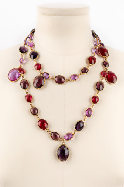 Collier en pâte de verre