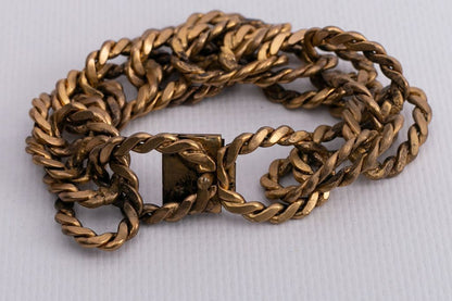 Bracelet en métal doré