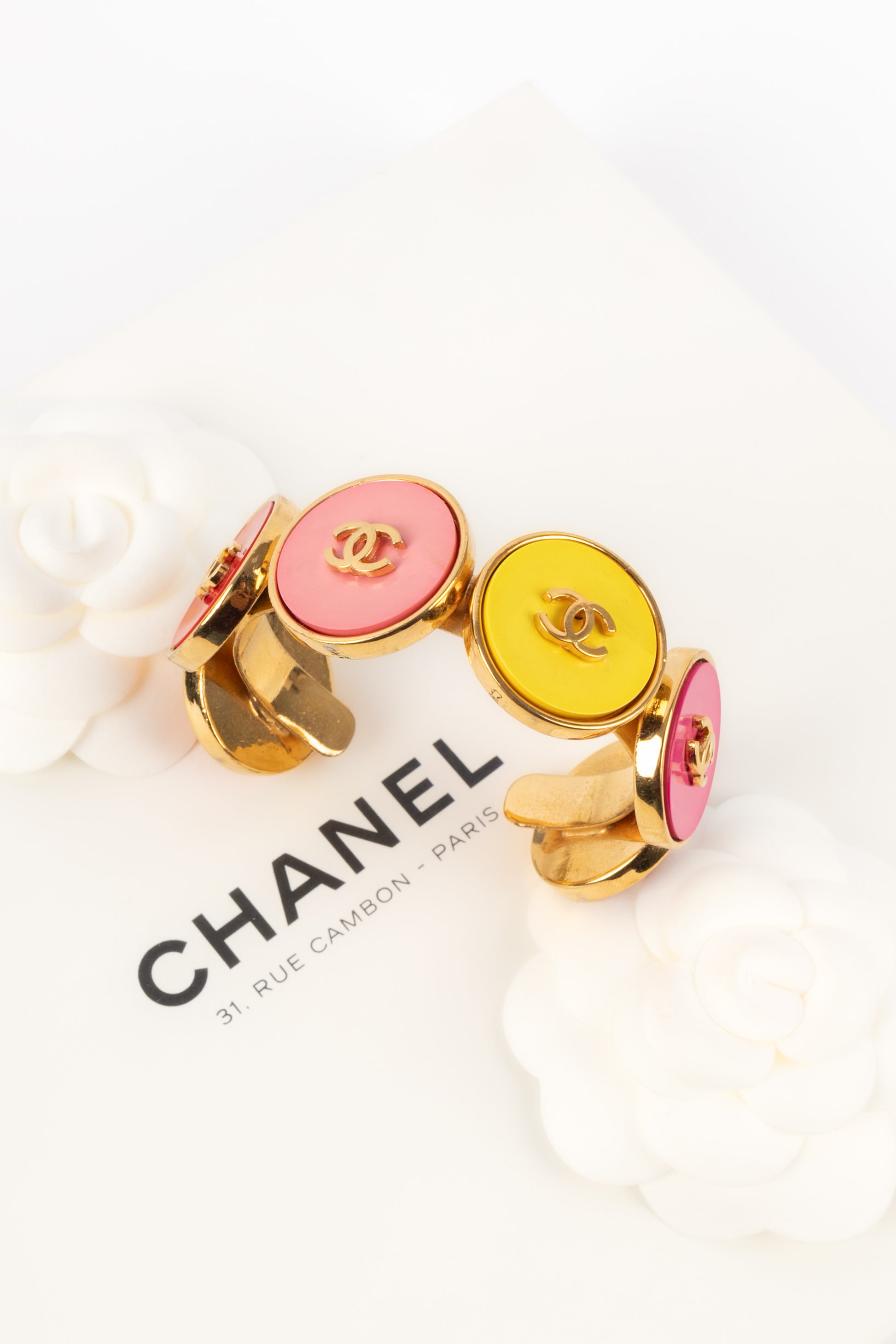 Bracelet coloré Chanel 1990's
