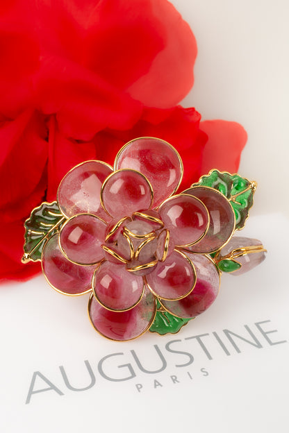 Broche / pendentif fleur Augustine