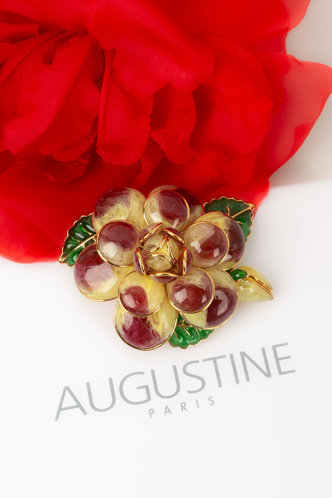 Broche / pendentif fleur Augustine