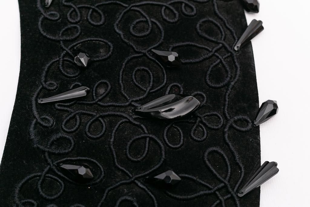Ceinture noir en daim Dior
