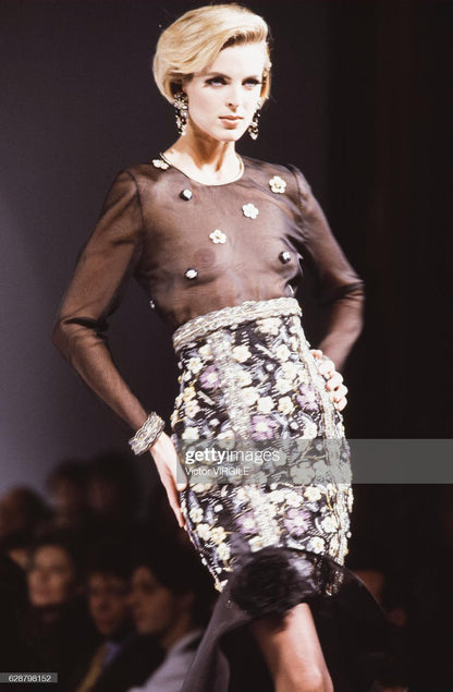 Robe brodée Torrente Haute Couture 1991