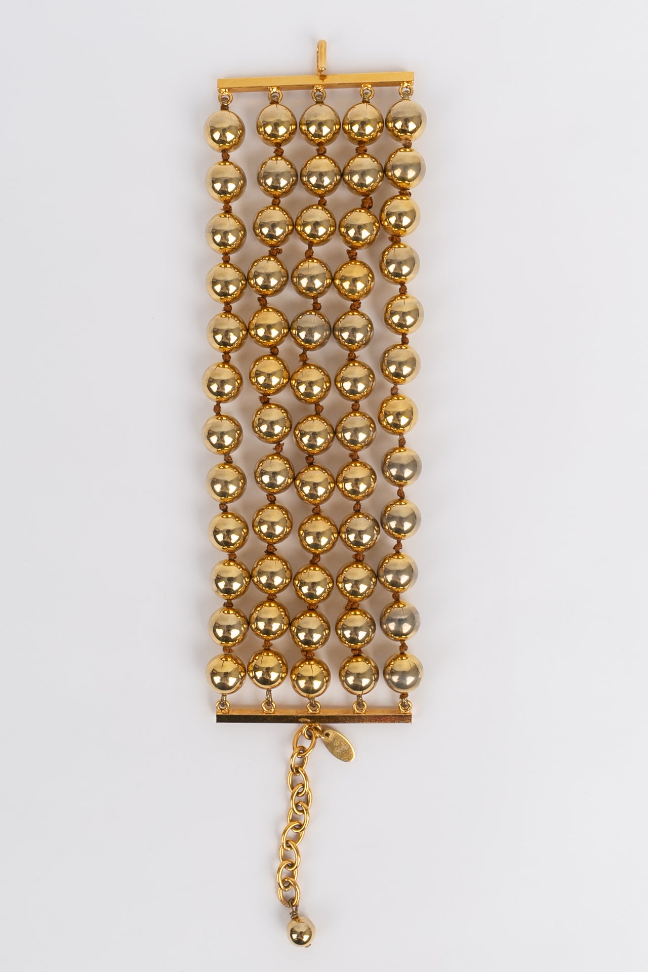 Bracelet de perles dorées Chanel