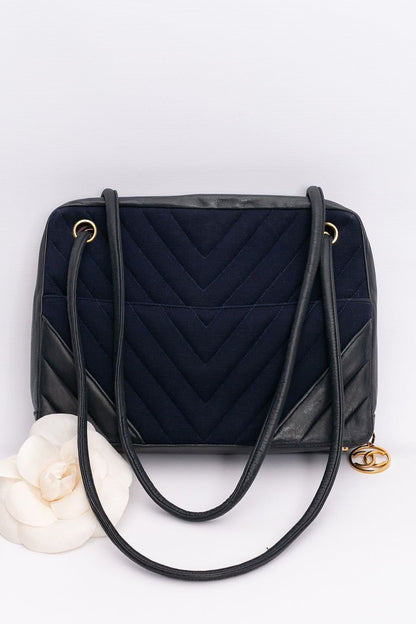 Sac en cuir et tissu Chanel