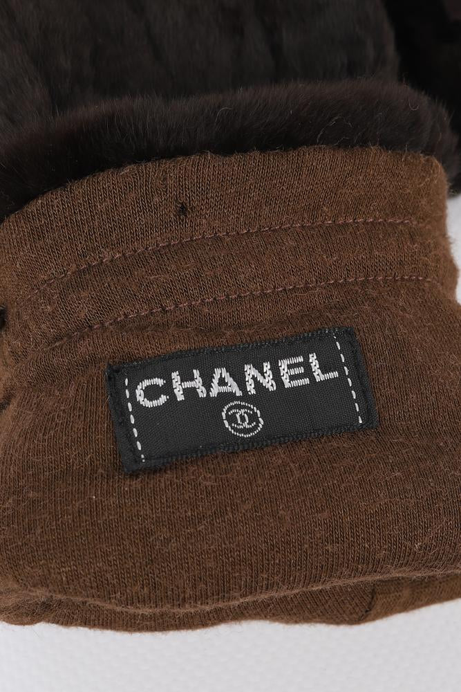Gants / moufles en fourrure Chanel