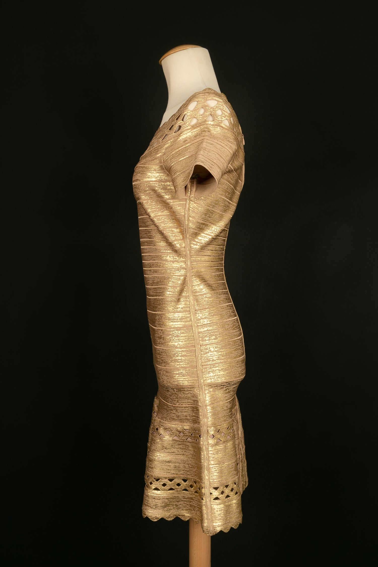 Herv Lger golden dress Les Merveilles De Babellou Herv Lger golden dress Les Merveilles De Babellou