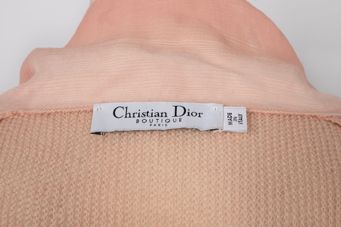 Long gilet en cachemire Dior