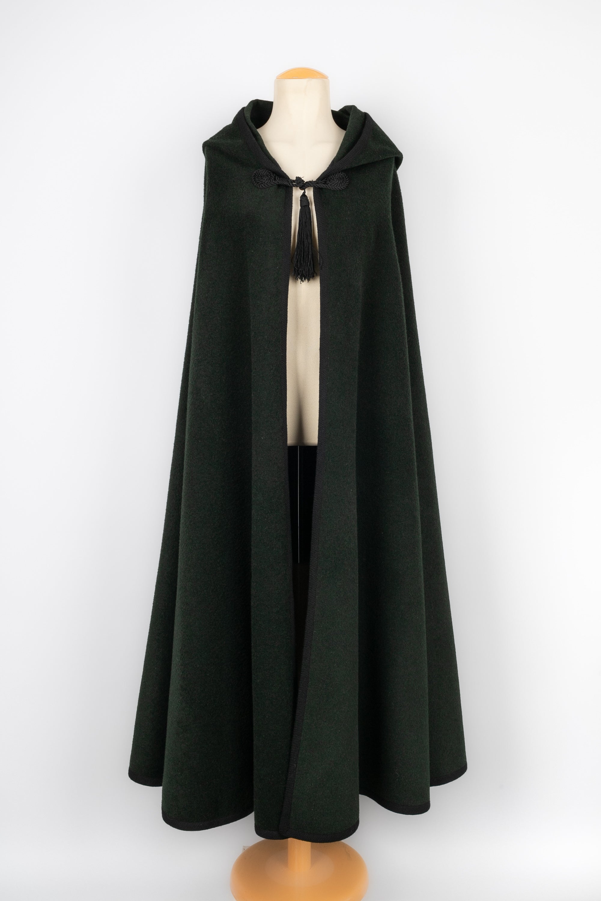 Yves Saint Laurent wool cape