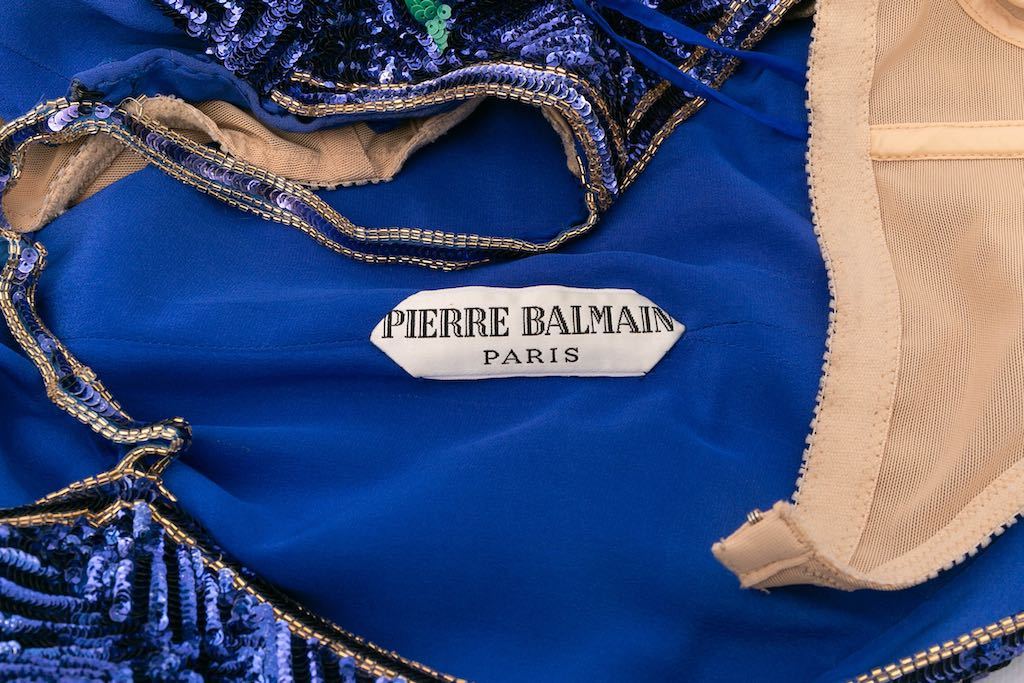 Pierre Balmain - Denim Mini Dress - Size IT 40 (UK... - Depop