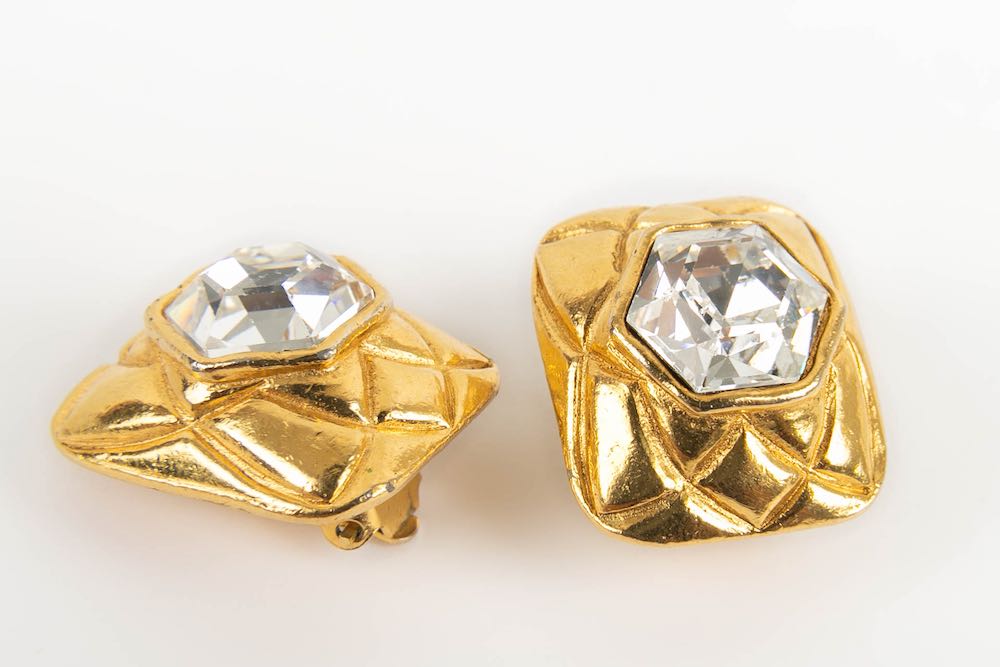 Chanel CHANEL Cocomark Star Earrings 01P Yellow x Gold C2147 – NUIR VINTAGE