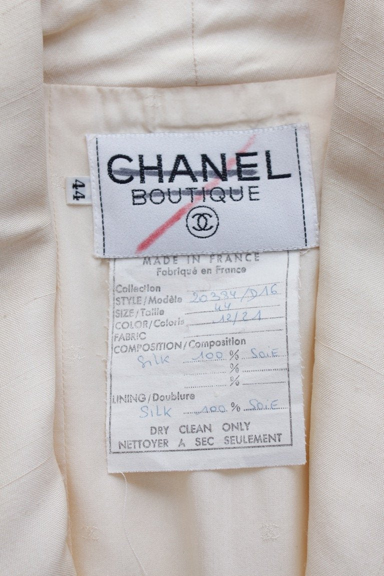 Veste en soie Chanel 1991