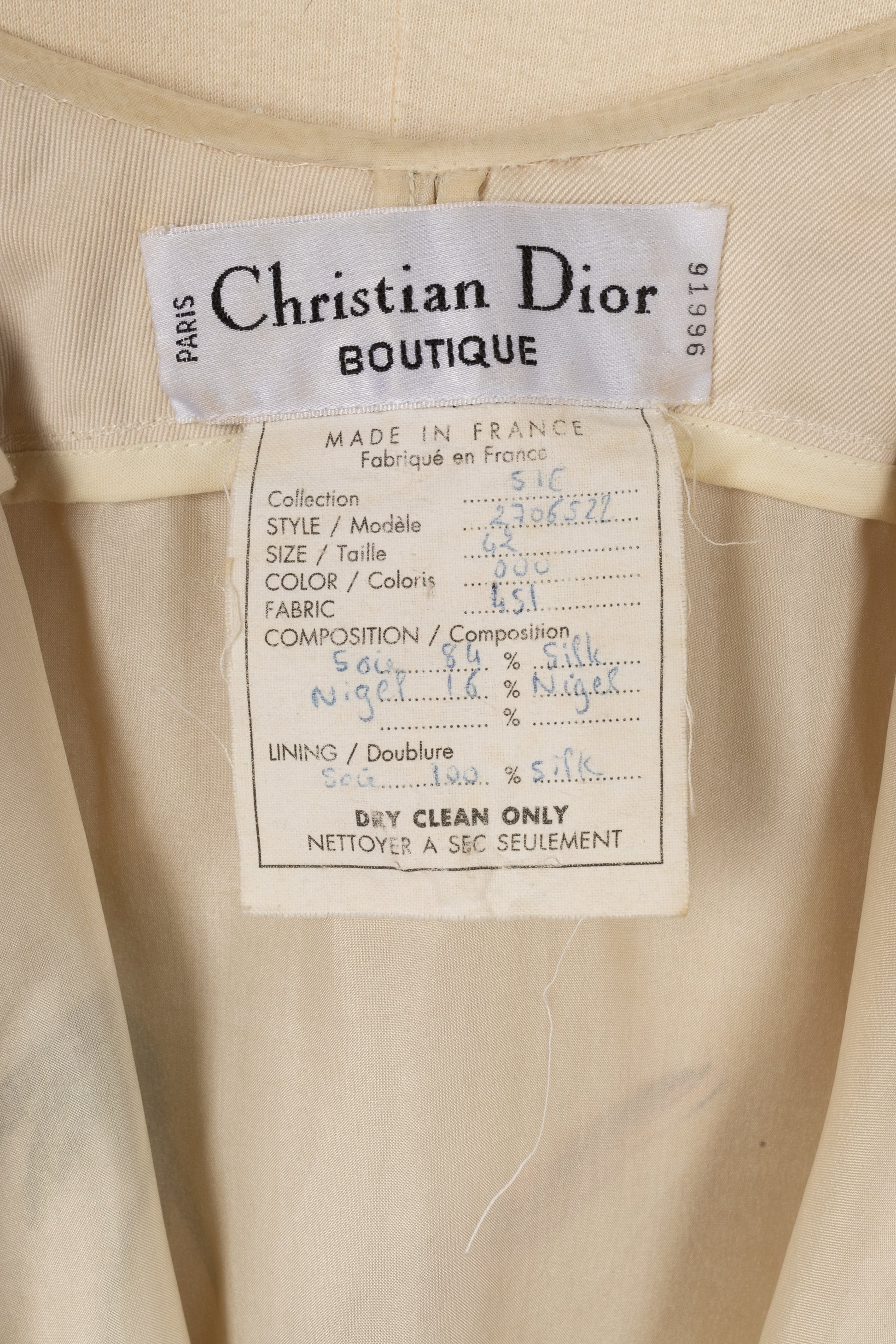 Robe Christian Dior 