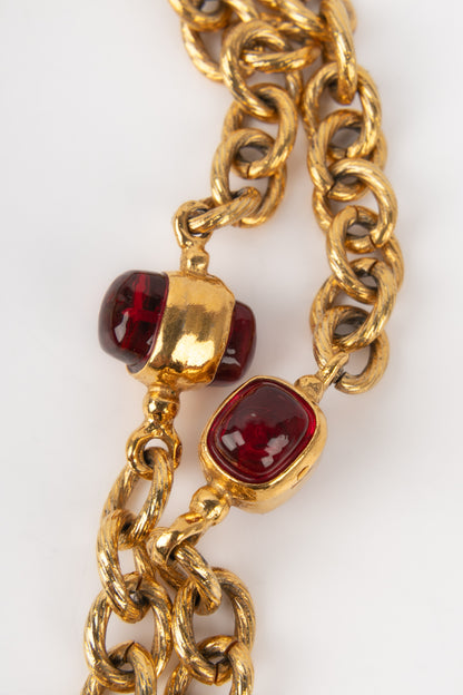 Collier en pâte de verre Chanel