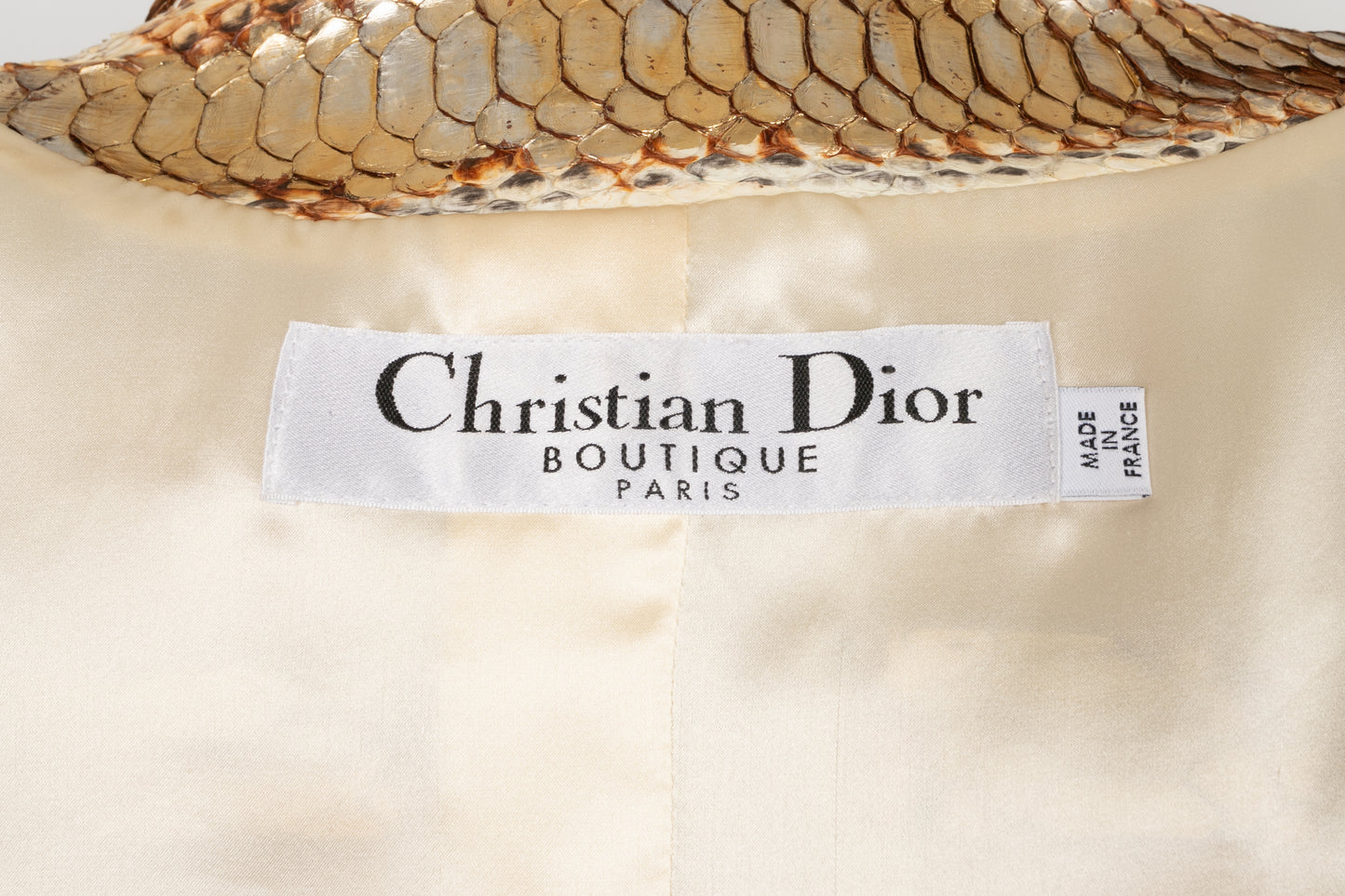Manteau en python Christian Dior