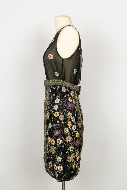 Robe brodée Torrente Haute Couture 1991