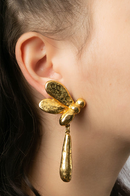 Boucles d'oreilles libéllule Sonia Rykiel