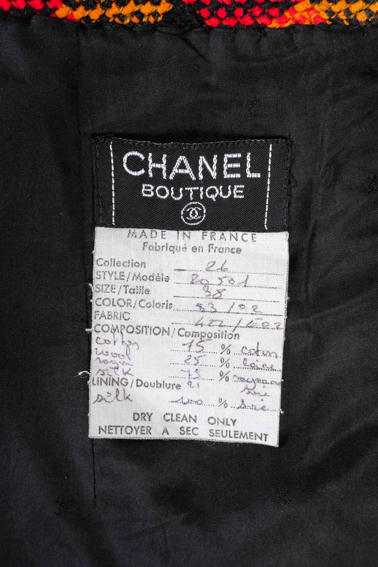 Ensemble de tailleur Chanel 1990's
