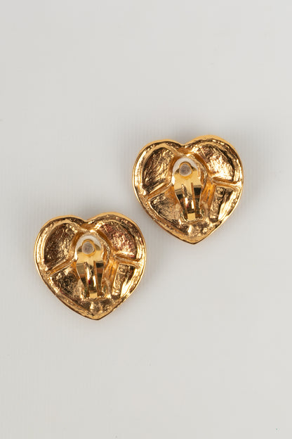 Boucles d'oreilles coeur Yves Saint Laurent