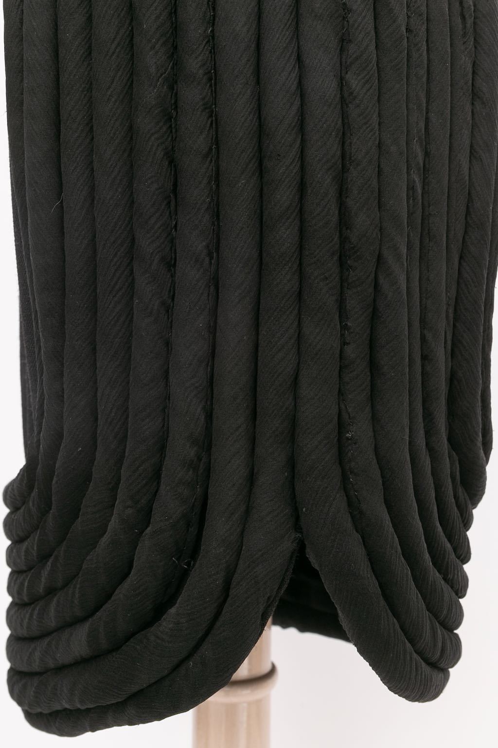 Robe noire Balmain